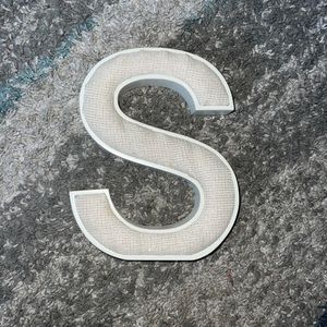 “S” Hanging decor